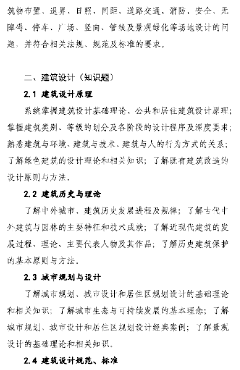 大事件！9門(mén)變6門(mén)！一級(jí)注冊(cè)建筑師考試大綱（21版）發(fā)布，2023年執(zhí)行！